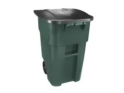 BRUTE Rolcontainer met deksel 189.3 Liter Groen Zwart