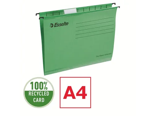 Hangmap Pendaflex Verticaal A4 V-bodem groen