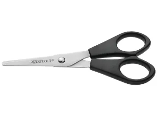 Kantoorschaar Westcott 130mm met kunststof grip rvs - 1