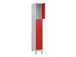 lockerkast,HxBxD 1950x300x500mm,1x3vakken,vak B 300mm,cil.-slot,voeten