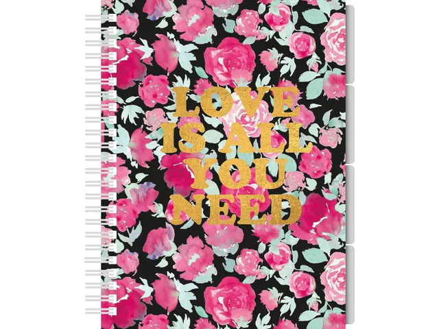 4 in 1 blok Pink Mint Retro A5 lijn 60 grams