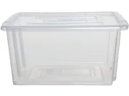 Stack & Store Mini opbergdoos 5 liter zonder deksel, transparant