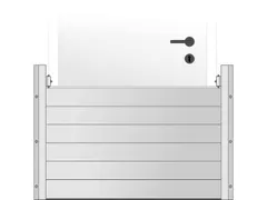 bescherming tegen hoog water montage binnenwelving H 1000mm B 2000mm