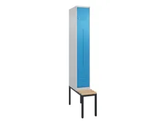 Z-garderobekast,HxBxD 2120x300x815mm,2vak,vak B 300mm,cil.-slot