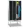 locker met bank,HxBxD 2150x1200x500mm,3vak,RAL7035,front RAL7016