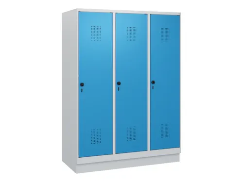 schoollocker,HxBxD 1630x1200x500mm,3vak,vak B 400mm,draaigrendel