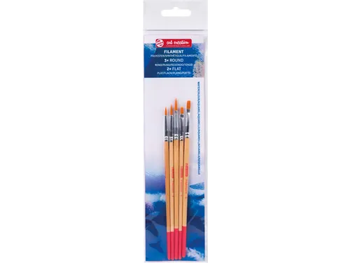5 Aquarelpens Poly Assorti