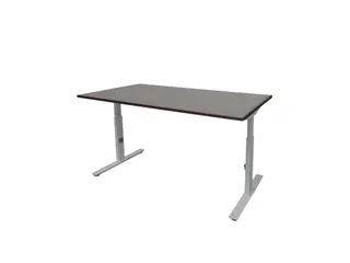 Bureau Linesto Plus Hoogte instelbaar 160x80cm Logan eik Alu T-poot - 1