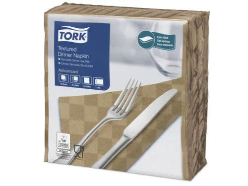 Textured Dinnerservet Advanced 2-laags biscuit 38x39cm 1/4-vouw 900st
