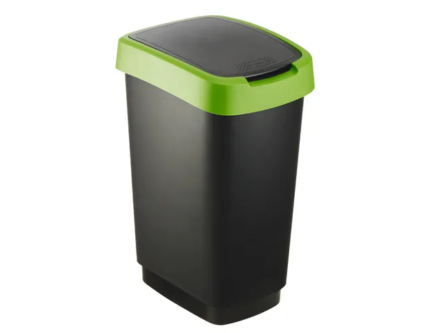 Afvalbak Twist 25 liter Zwart Groen
