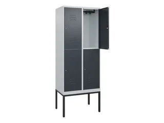 dubbeldekse locker,HxBxD 2120x800x500mm,2x2vak.,vak B 400mm - 2