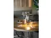 Lampe de table Securit Milano LED rechargeable dimmable taupe-noir