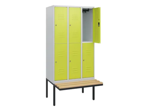 Dubbeldekse dekenkist,HxBxD 1950x900x815mm,3x2vak.,vak B 300mm
