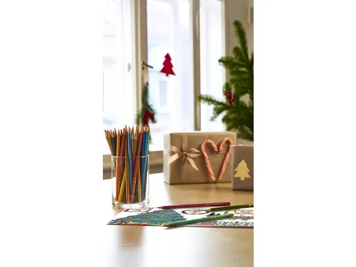 Kartonnen etui met 48x kleurpotlood Castle zeskantig
