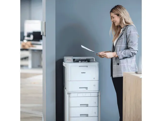 Zakelijke A4 kleurenlaserprinter met geavanceerde papieropties en inge