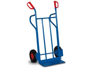 steekwagen 250kg steekplaat BxD 480x300mm staal RAL5010 luchtbanden - 1