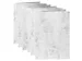 Correspondentiekaart Papicolor dubbel 105x148mm marmer grijs pak 6 st