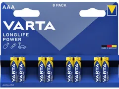 Batterij Varta Longlife Power 8x AAA