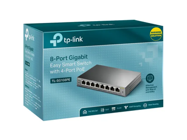 8-Poorts Gigabit PoE Easy Smart Switch 0/100/1000Mbps