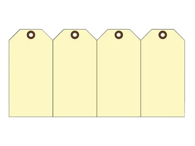 Label karton nr 5 200gr 55x110mm chamois 1000 stuks