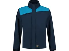 Tricorp Bicolor 402021 softshell, marineblauw/rood, maat S, per stuk