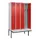 locker met bank,voor scheiding van kleding,HxBxD 2120x1200x815mm,4vak