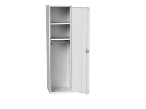 Lockerkast 2000x525x550mm 2 vakken, vleugeldeur, RAL7035