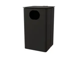 afvalbak,HxBxD 537x325x388mm,afvalbak inhoud 35l,romp staal RAL7021