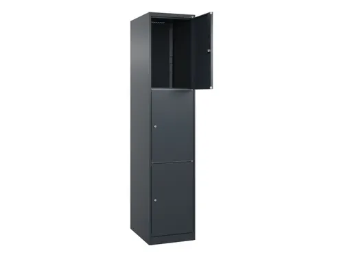 lockerkast,HxBxD 1850x400x500mm,1x3vakken,vak B 400mm,cil.-slot