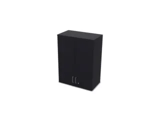 opzetkast v. kast met openslaande deuren CC-zwart 1070x800x445mm - 1