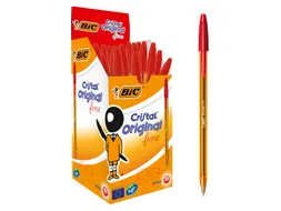 Balpen Bic Cristal fijn rood