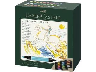 Tekenstift Faber-Castell Pitt Artist Pen duo marker etui a 30 stuks - 8