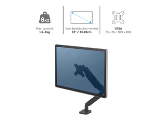 Monitorarm Fellowes Platinum Serie Single wit - 2