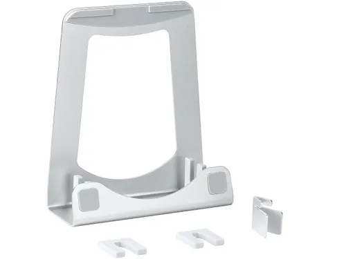 Laptopstandaard 2-in-1 Laptopverhoger Zilver Aluminium
