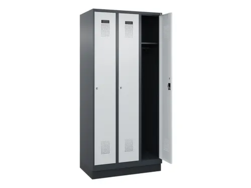 locker,HxBxD 1950x900x500mm,3vak,vak B 300mm,cil.-slot,sokkel