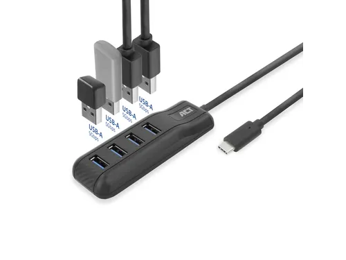 USB-C Hub 3.0 4 poorts USB-A