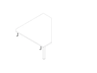 koppelelement voor bureau,90 °,HxBxD 680-760x840x840mm,v. 4voeten - 1