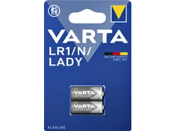 Batterij Varta LR1/N/Lady alkaline blister à 2 stuks