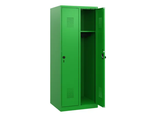 schoollocker,HxBxD 1530x600x500mm,2vak,vak B 300mm,draaigrendel