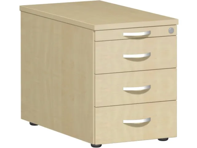 mobiel ladeblok,HxBxD 570x430x800mm,4lade(n),lichtgrijs