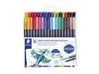 Feutre pinceau Staedtler 3001 Marsgraphic Duo 0.5-6mm blister 36clrs