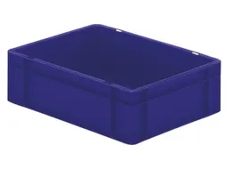 Euronorm-stapelbak 10l 120x400x300mm Wanden/bodem Gesloten Blauw