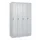 locker voor scheiding van kleding,HxBxD 1950x1200x500mm,4vak