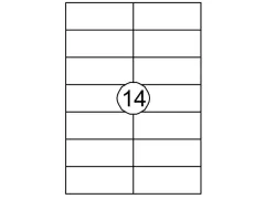 Etiket Quantore 105x42.4mm wit 1400 stuks Xl Voordeelbundel