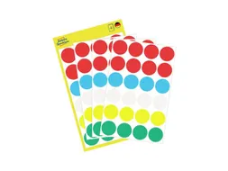 Etiket Avery Zweckform 3089 Rond Ø18mm Assorti 96 Stuks