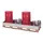 Palletopzetbak 4x 200l Opvangvol. 210l Staal 210x1220x1220mm