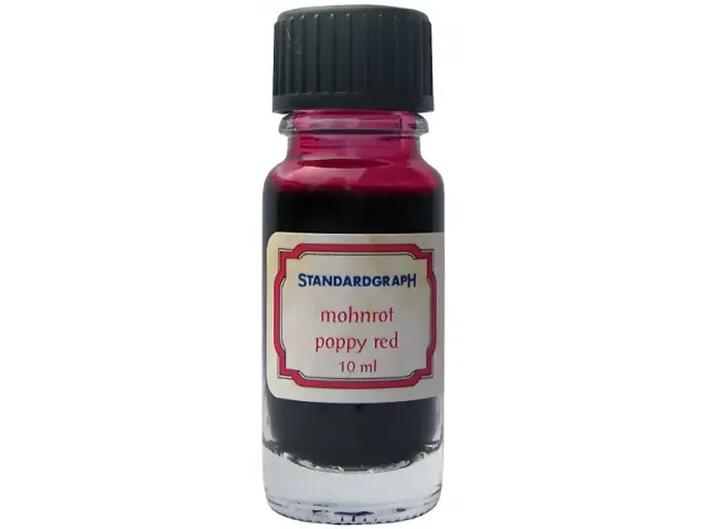 Encre calligraphique Standardgraph 10 ml rouge pavot