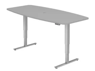 In hoogte verstelbare vergadertafel,HxBxD 635-1285x2200x1030mm - 2