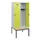 locker met bank,HxBxD 1950x800x815mm,2vak,vak B 400mm,draaigrendel