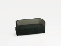 sofa,2-zits,stof antracietgrijs/lichtgrijs,HxBxD 760x1570x760mm